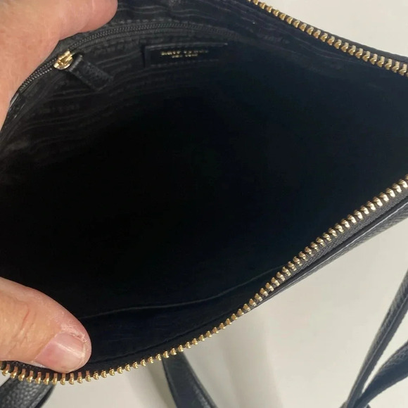 KATE SPADE Black Pebbled Leather Crossbody Bag - Picture 6 of 9
